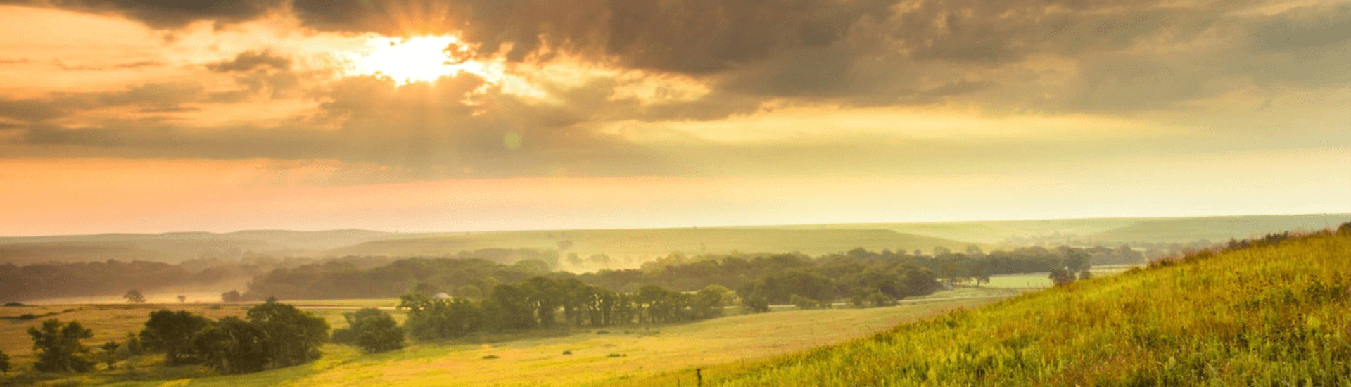 sunrise over prairie