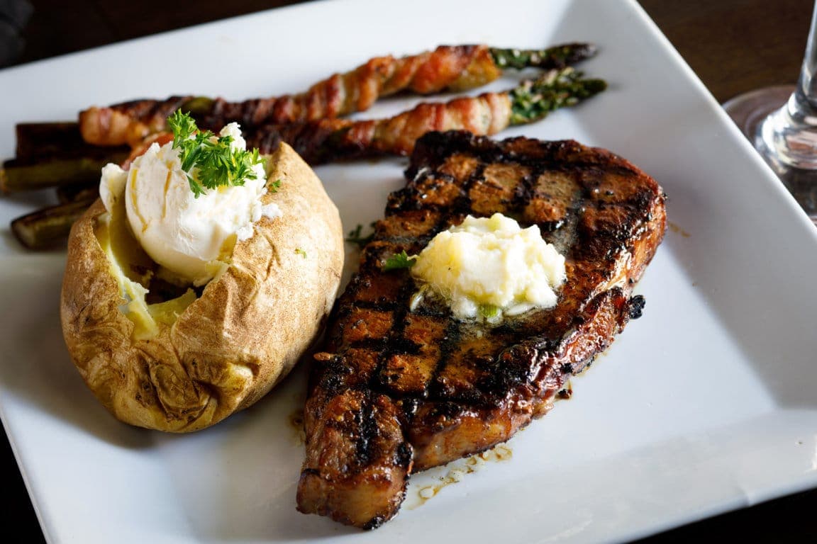 steak and potato